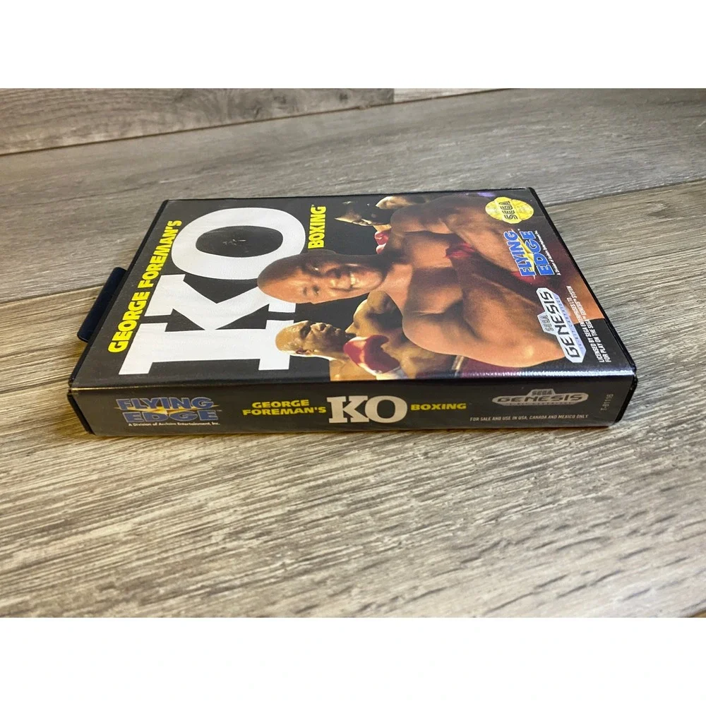 George Foreman's KO Boxing Sega Genesis‎ CIB Complete with Manual Flying Edge
